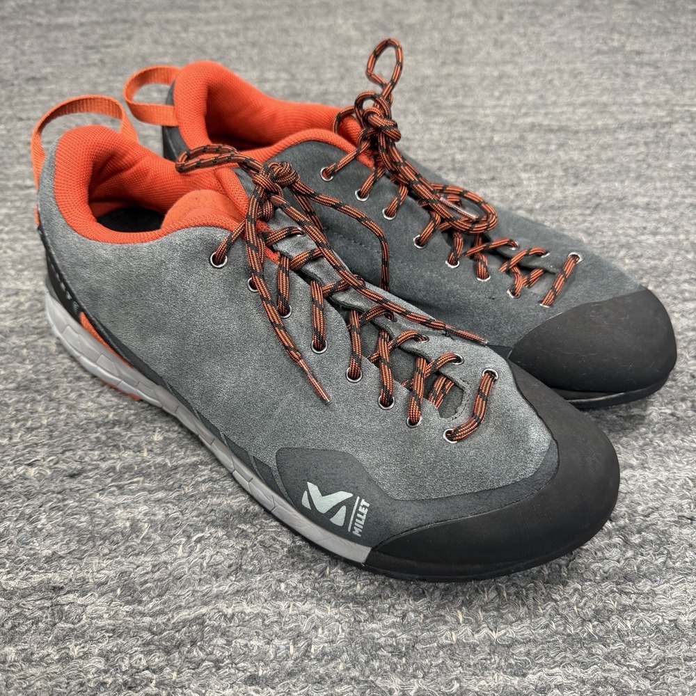 Millet Amuri Mountaineering Shoes Men 10 Gray Leather Outdoors Four Point Hike